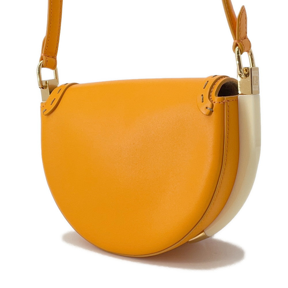 Fendi Moonlight حقيبة كتف برتقالي8bt346 جلد