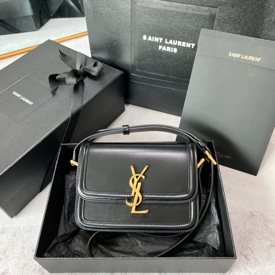 Designer Satchel gold bag – front view