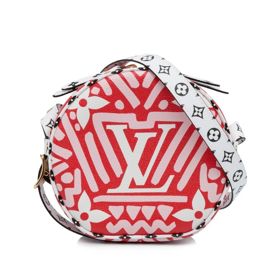 Red Louis Vuitton مونوغرام Giant Crafty Boite Chapeau Souple PM Crossbody Bag | Studio Nafay