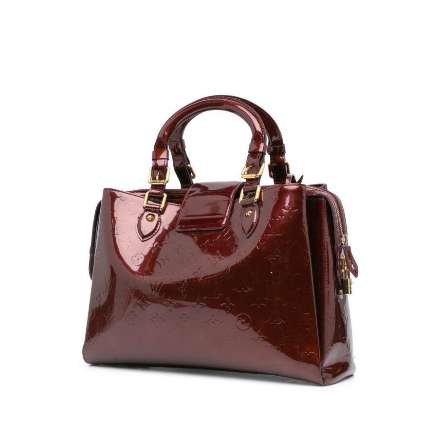Red Louis Vuitton مونوغرام Vernis Melrose Avenue Handbag | Studio Nafay
