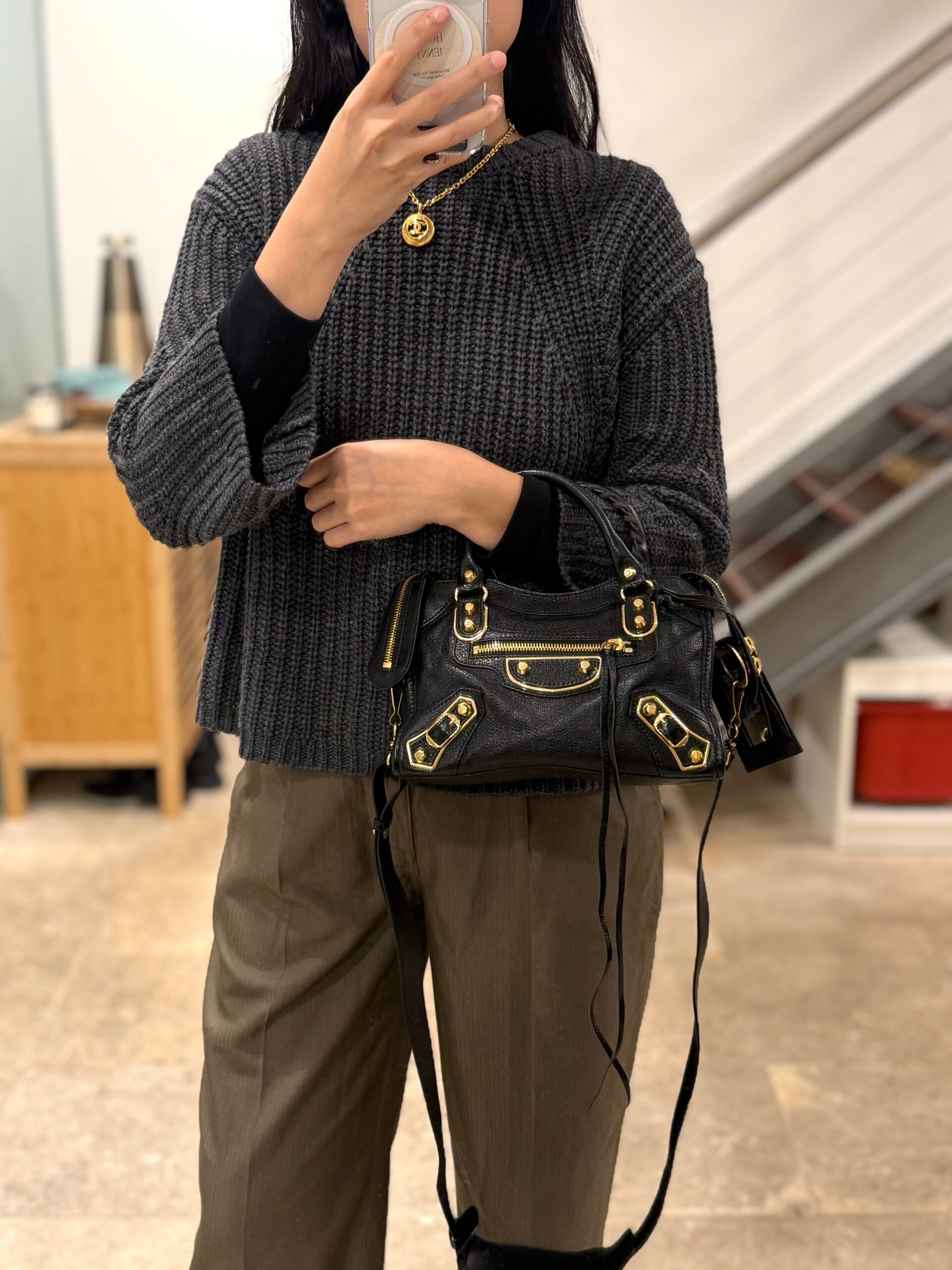 Balenciaga City Edge ميني GHW